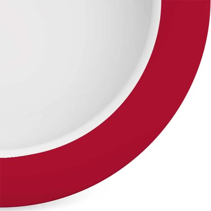 Aangepast bord Ornamin Rood-Wit Klein