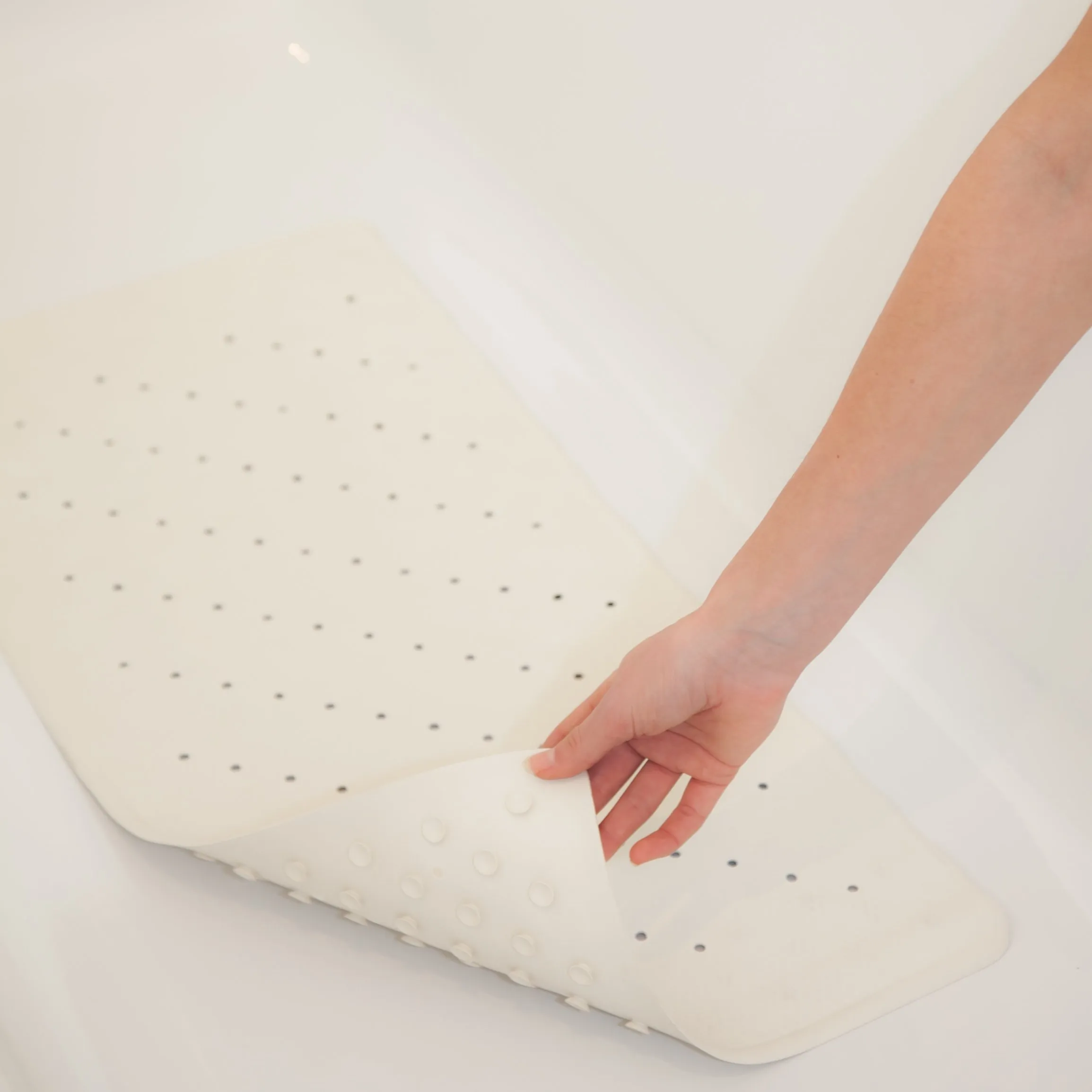 Rubberen badmat Wit 74 x 34 cm