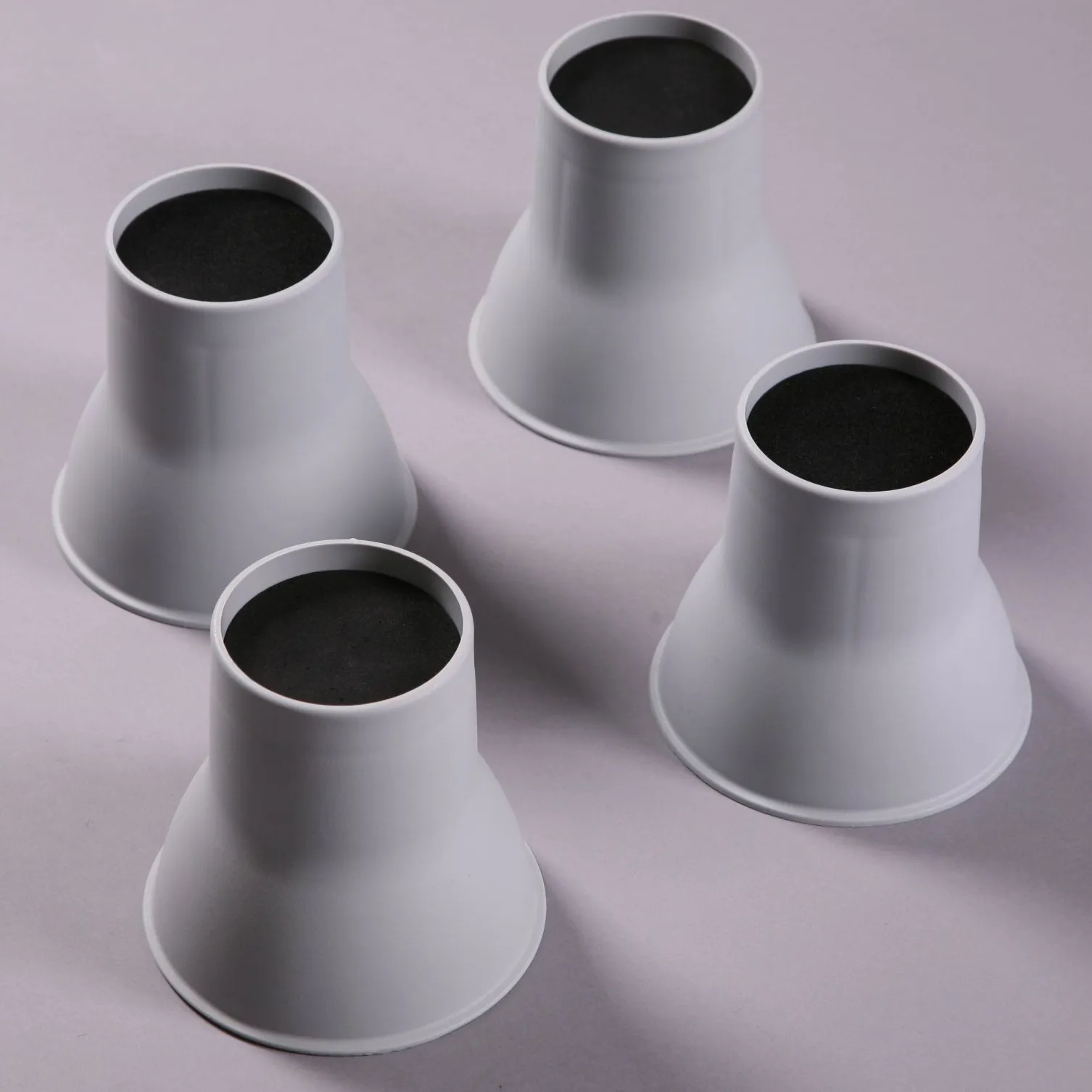 Bedklossen set 4 stuks Hoog 14 cm Grijs