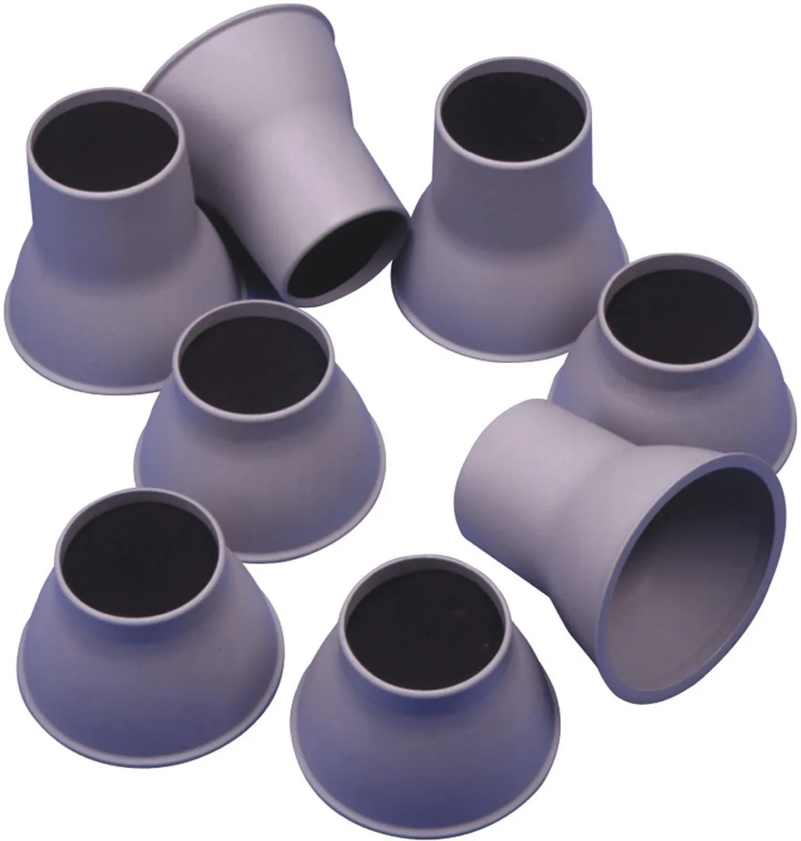 Bedklossen set 4 stuks Laag 9 cm Grijs