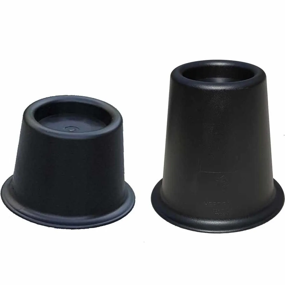 Bedklossen set 4 stuks Laag 9 cm Grijs