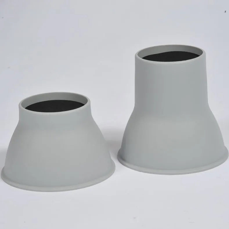 Bedklossen set 4 stuks Hoog 14 cm Grijs