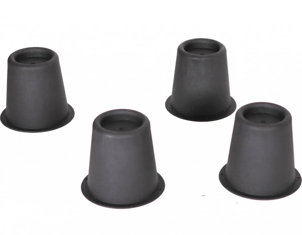 Bedverhoger set 4 stuks Laag 9 cm Zwart