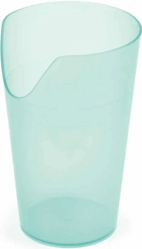 Beker met neusuitsparing Transparant