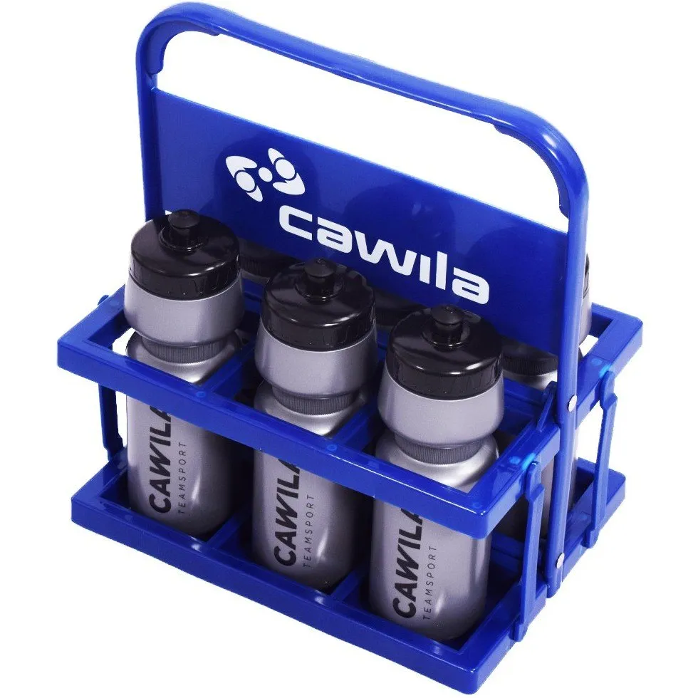 Bidons 6 stuks Grijs incl. houder Cawila