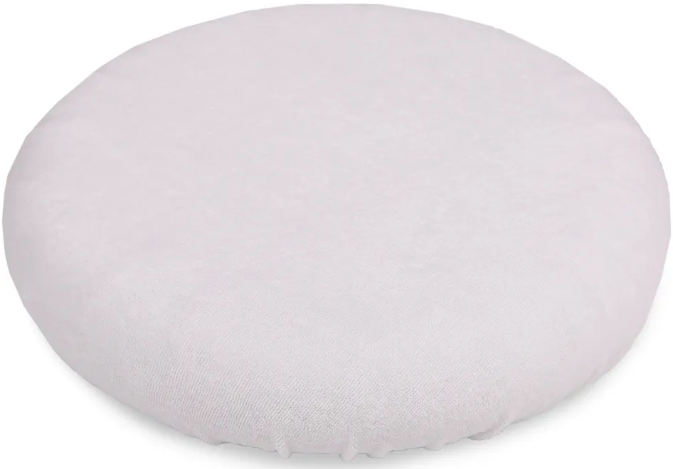 bijpassend rond overtrekje wit