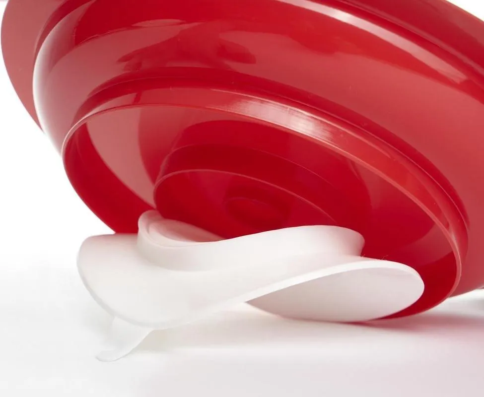 Bord met zuignap Rood