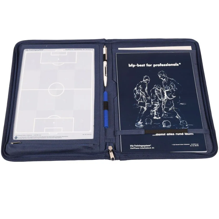 Coachmap voetbal kunststof Blauw A4 - BFP