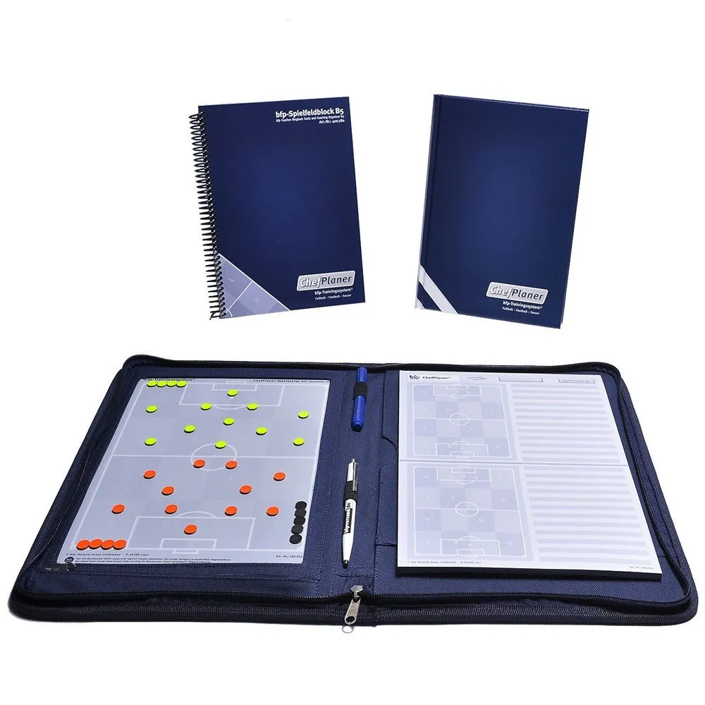 Coachmap voetbal set Kunststof Blauw A4 - BFP