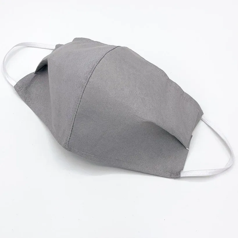 Wasbaar mondkapje stof Grijs - Large