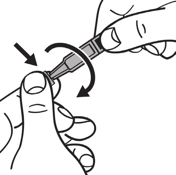 Dopje dispenser afdraaien