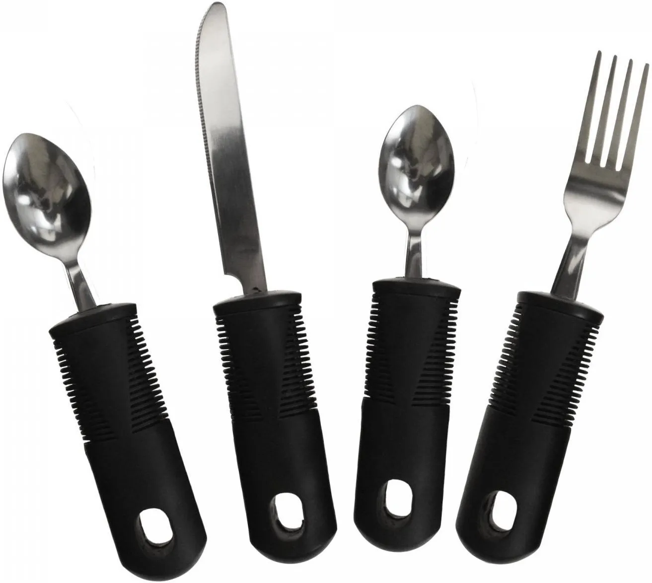 ergonomisch bestek set zwart