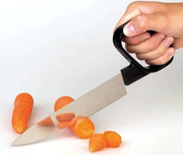 ergonomisch gehoekt mes