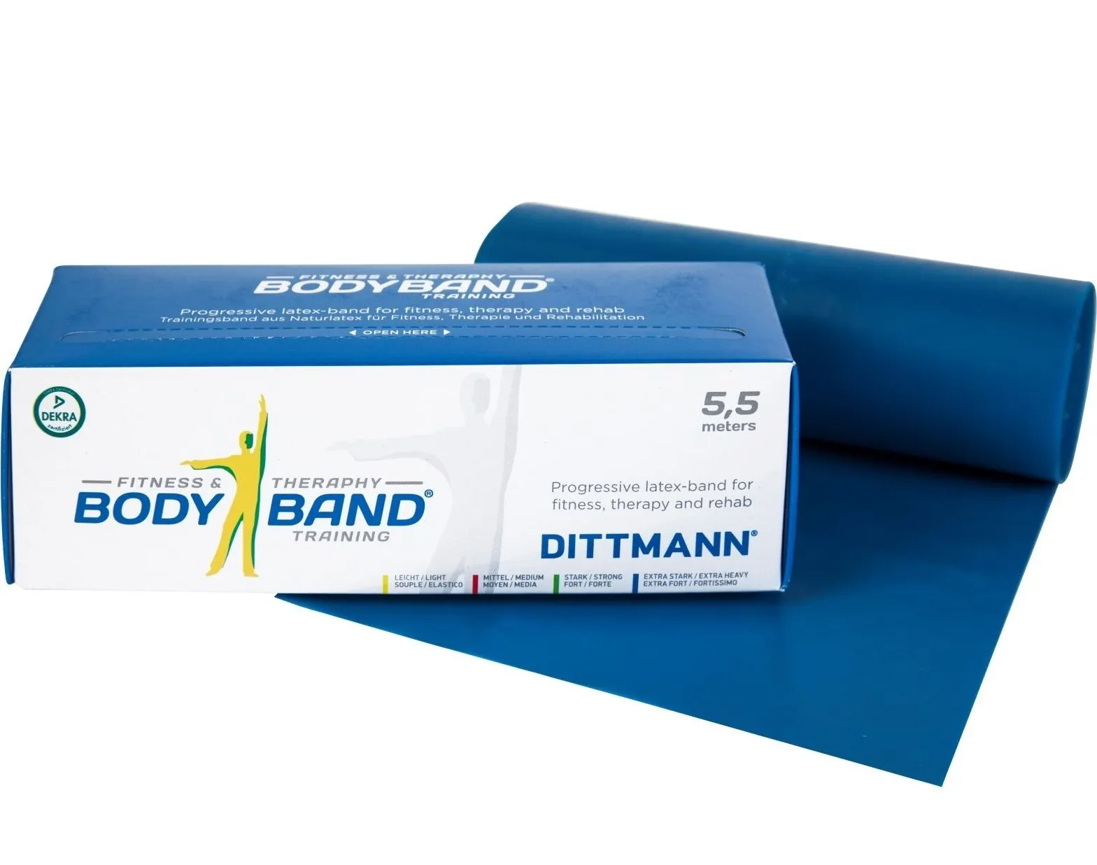 Fitness band 5,5 m Extra zwaar Body-Band