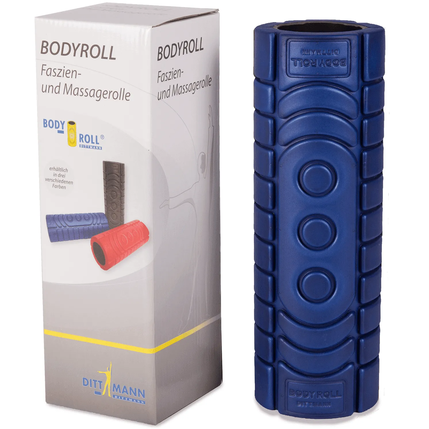 Foam roller 30 cm Blauw