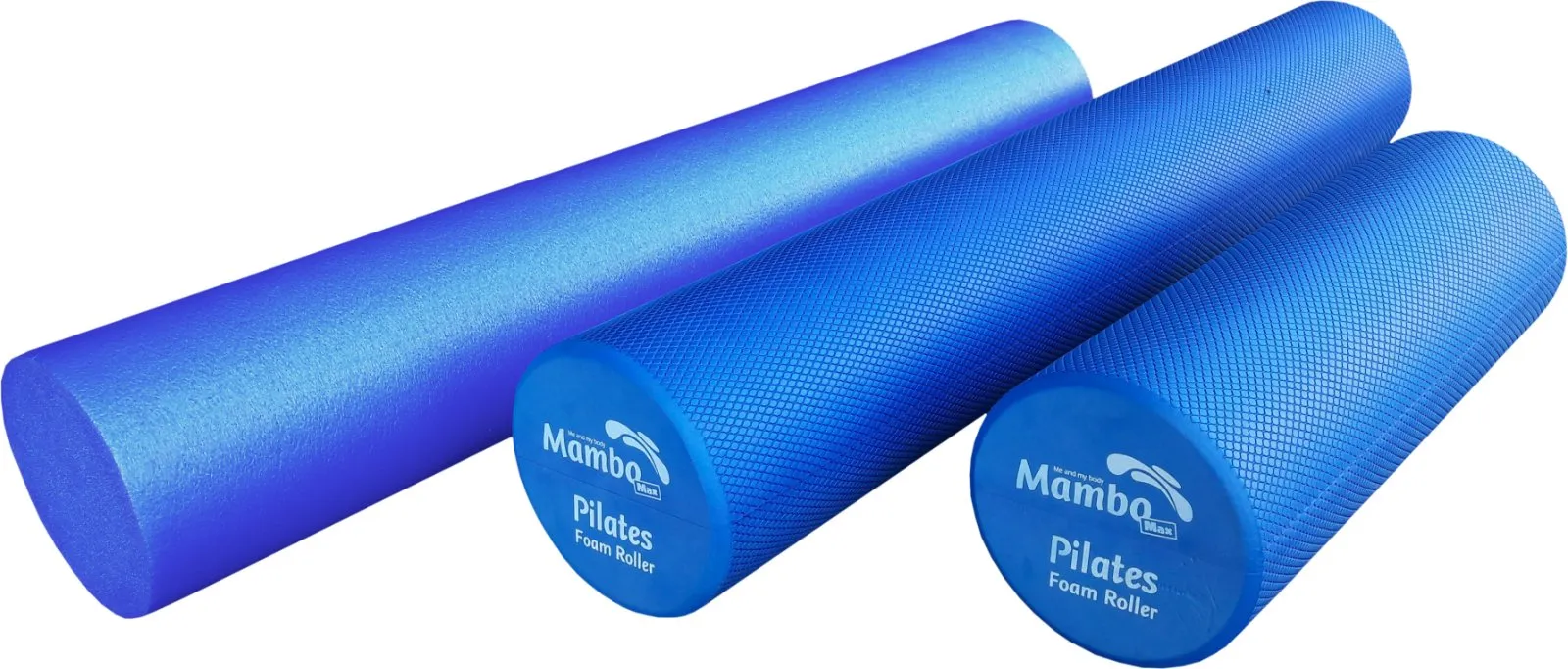 Foam roller zacht 45 cm Blauw