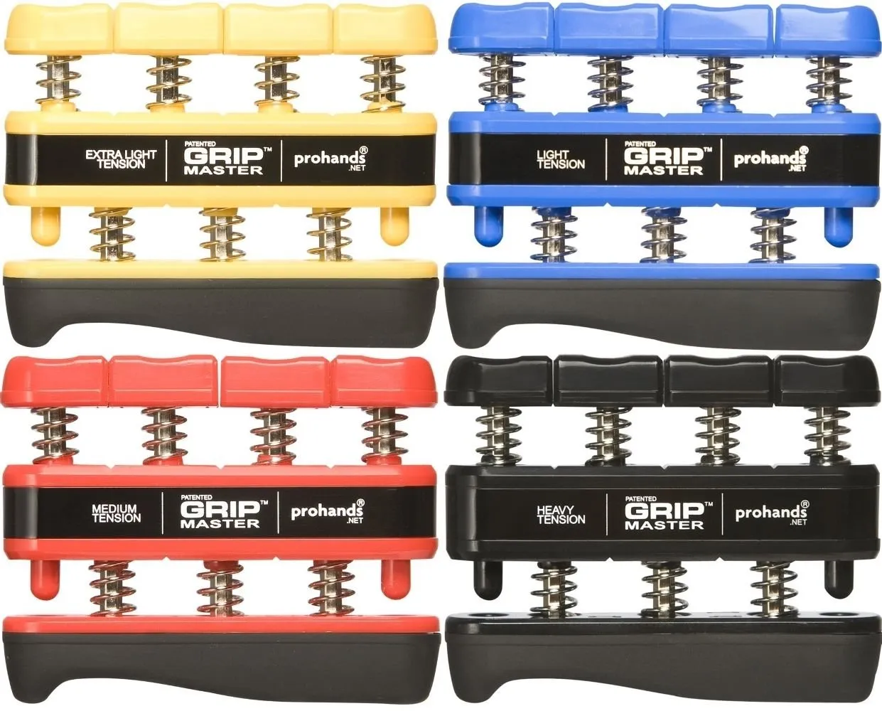 Gripmaster handtrainers set 4 stuks