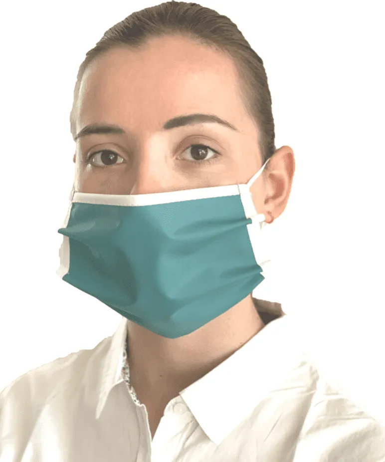 Wasbaar mondkapje PU Groen