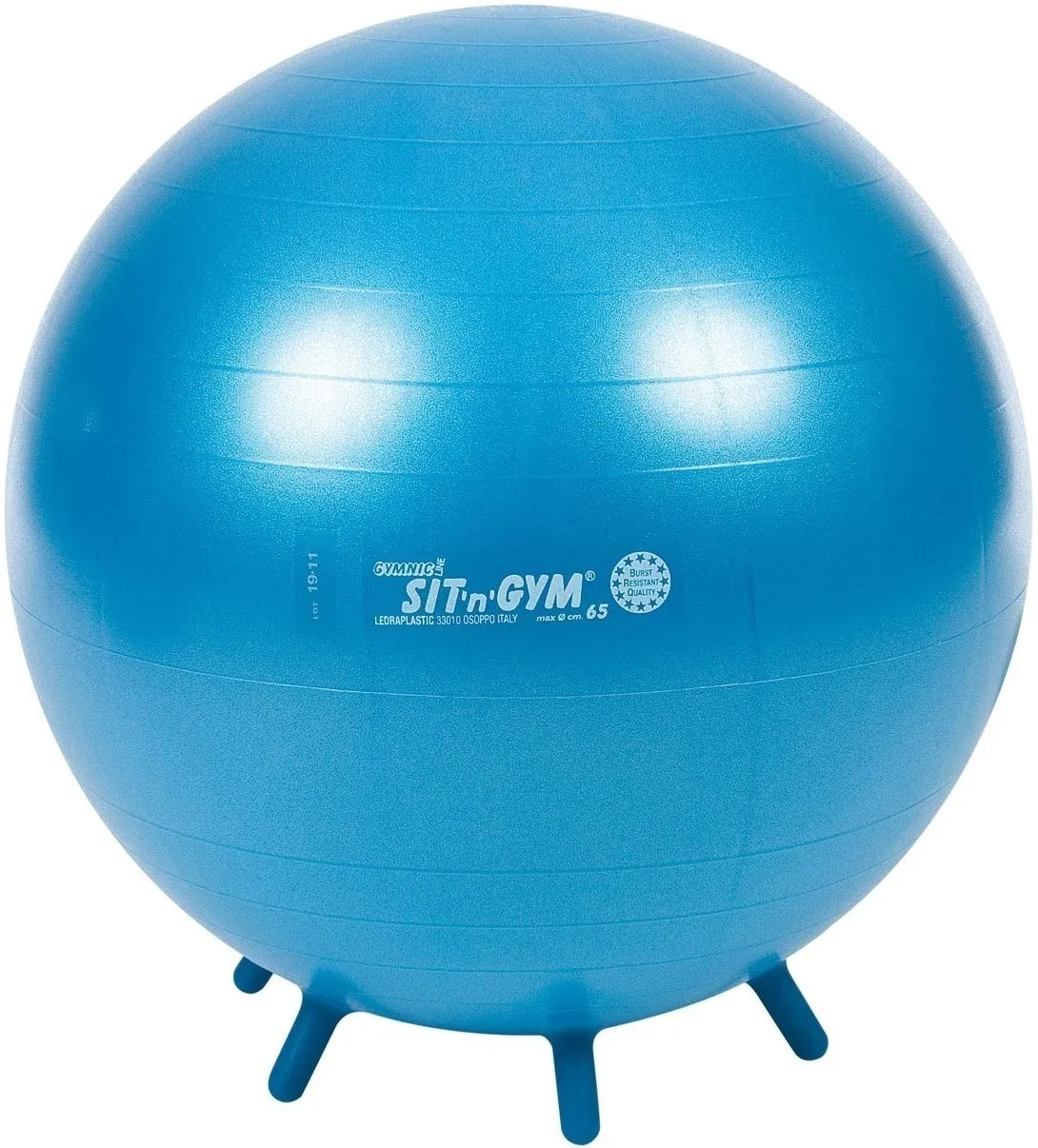 gymnic sit n gym zitbal 65 cm blauw