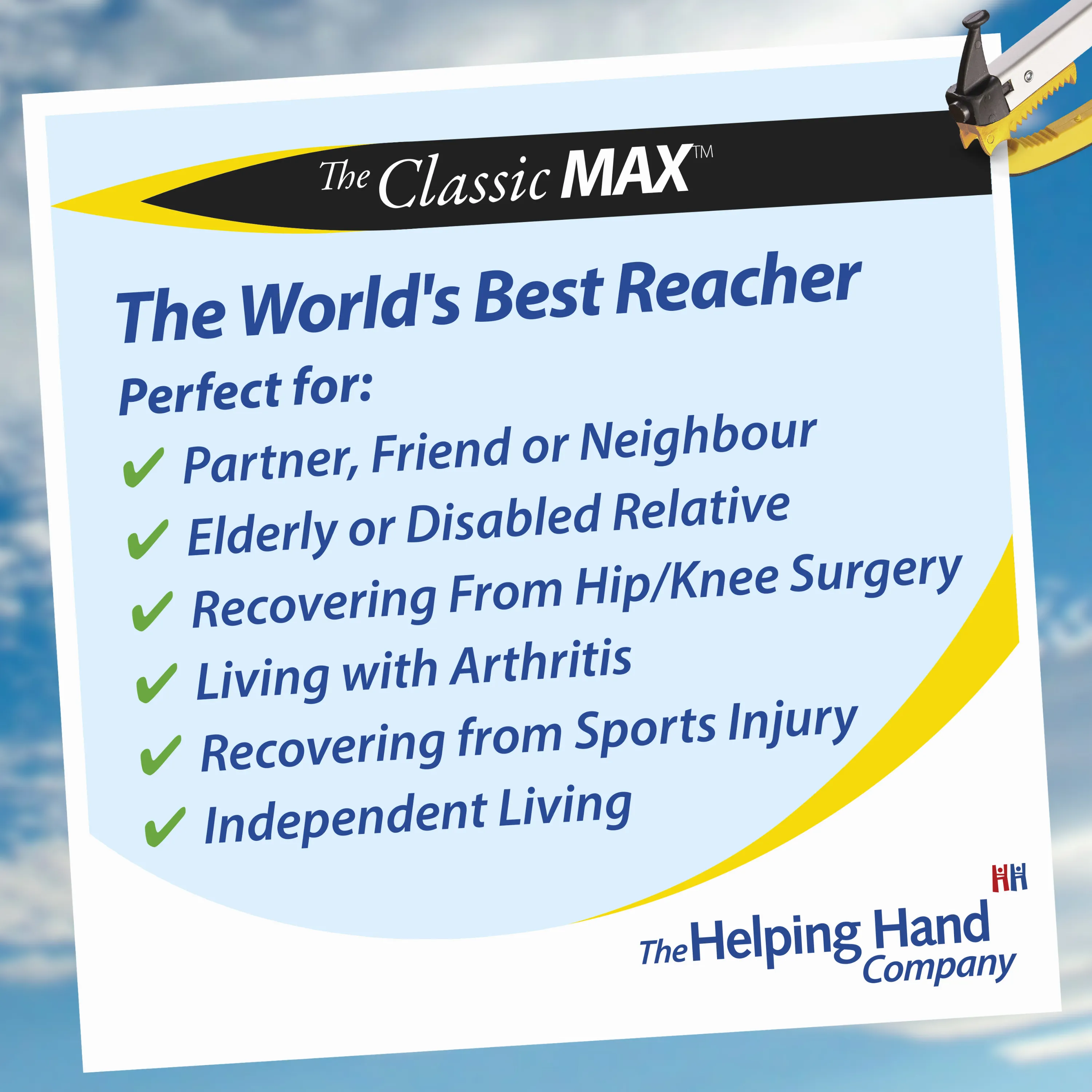 helping hand grijper classic max standaard gebruikers