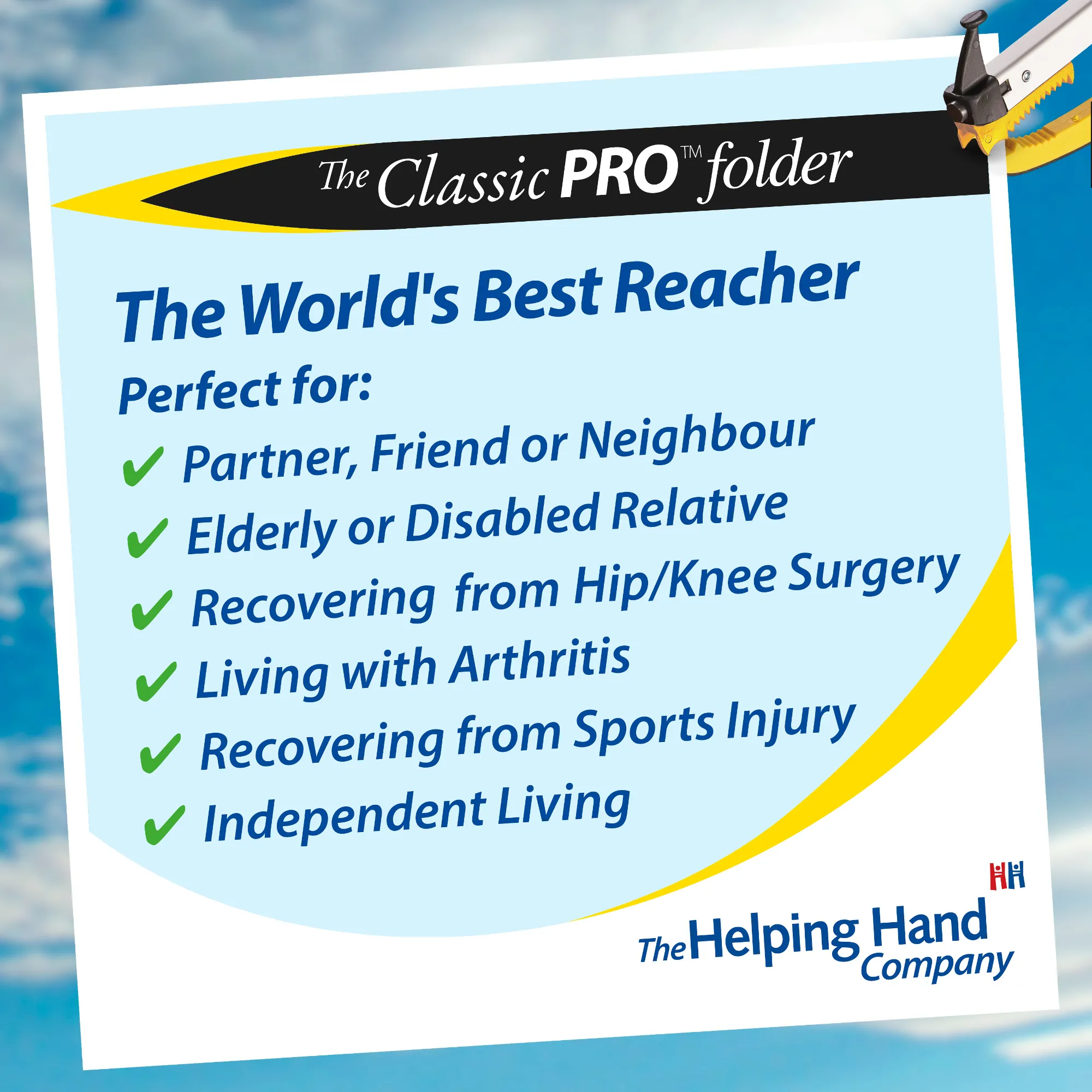 helping hand grijper classic pro opvouwbaar gebruikers