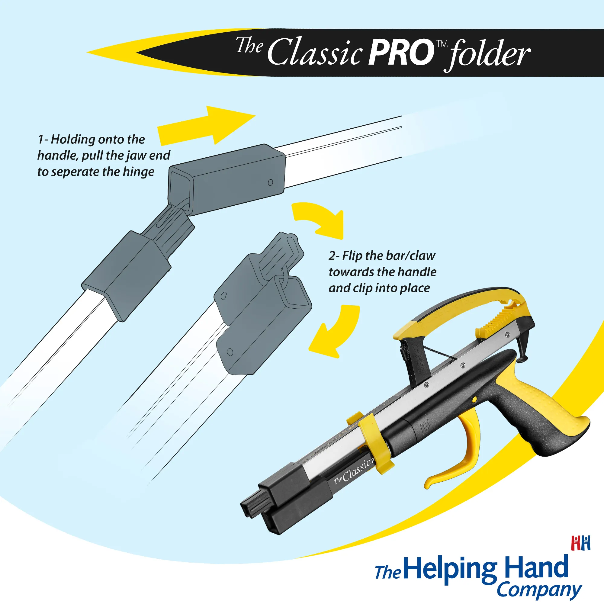 helping hand grijper opvouwbaar uitleg