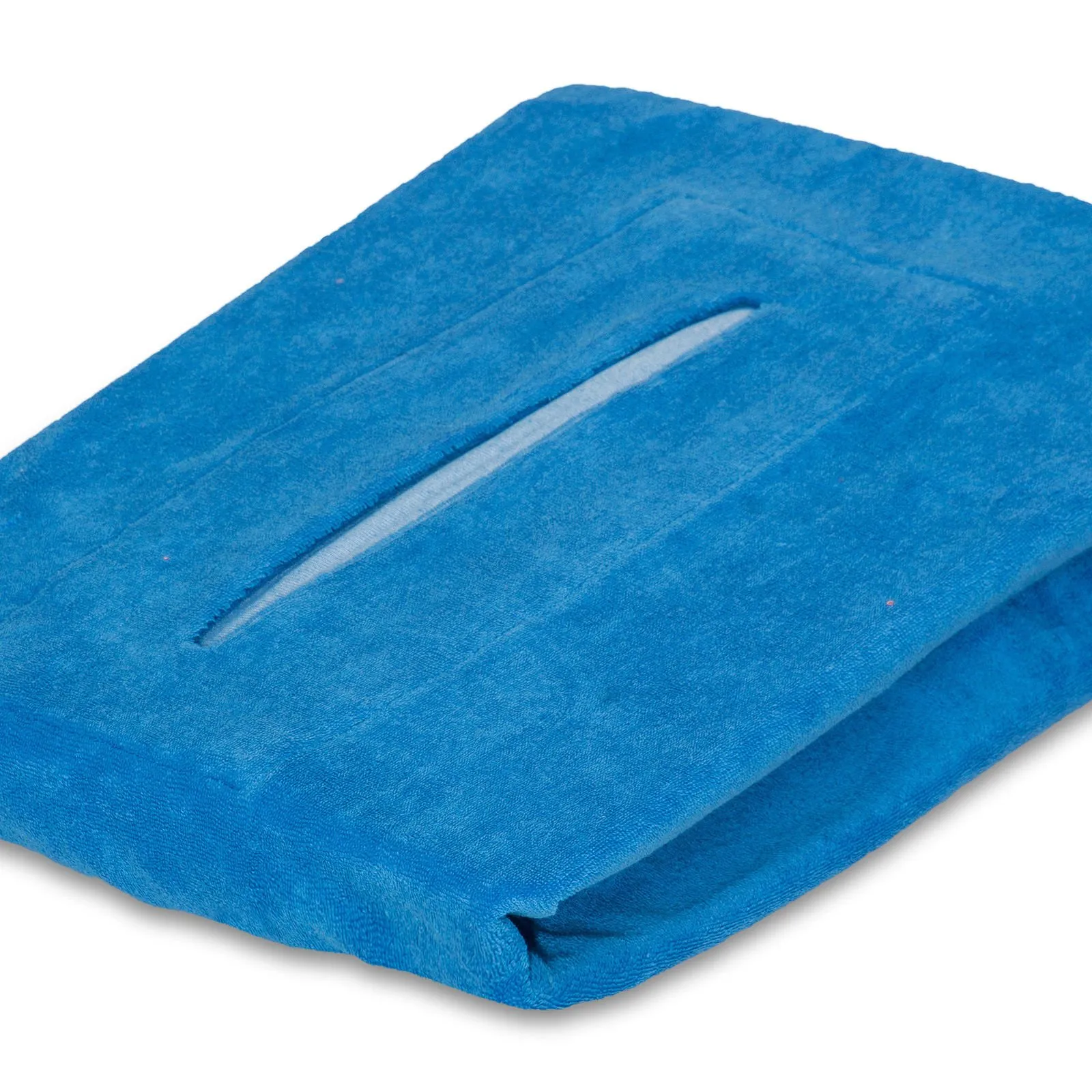 Hoeslaken Kobaltblauw met uitsparing