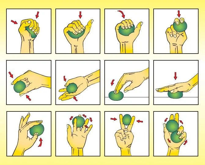 Knijpbal gelbal Medium - Groen