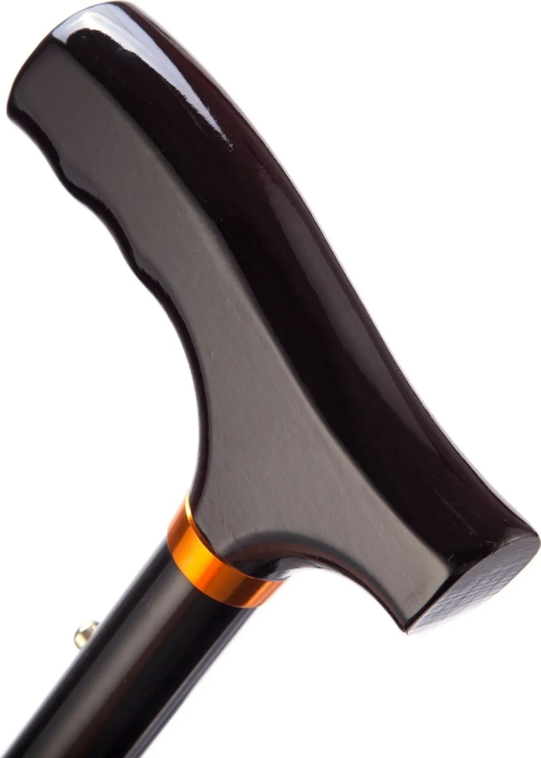 Inklapbare wandelstok Zwart Lang