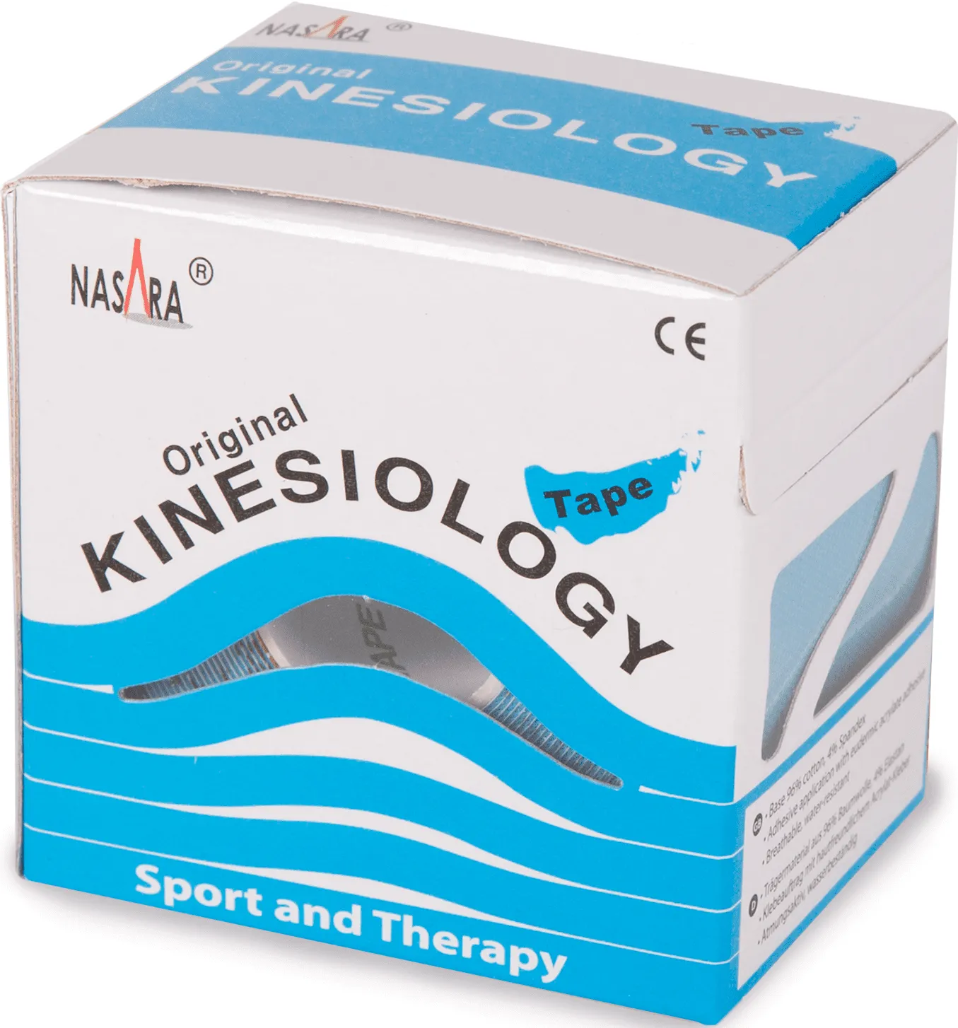 Kinesiotape Nasara Blauw 6 stuks