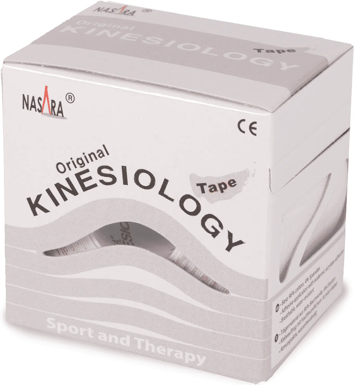 Kinesiotape Nasara Wit 6 stuks