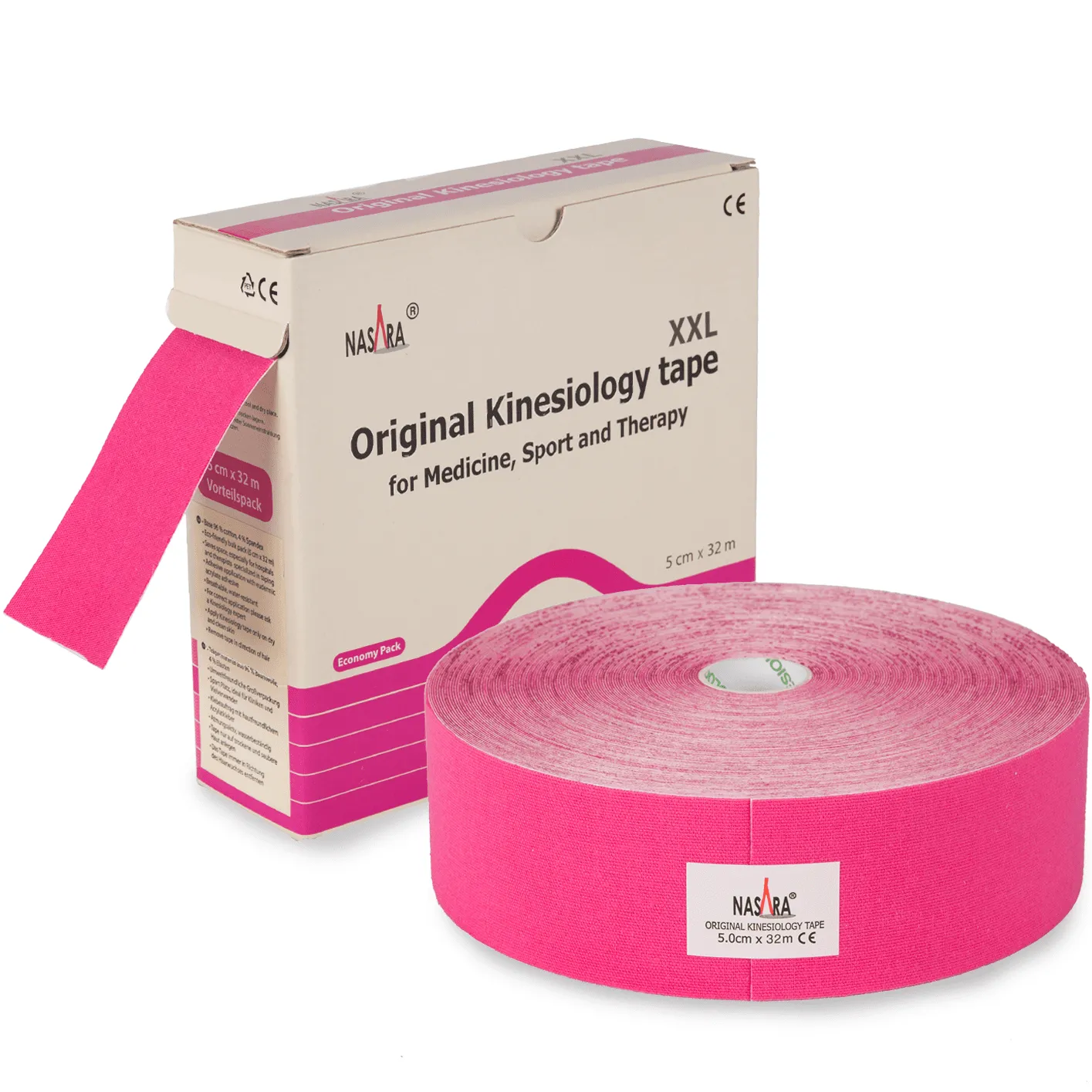 Kinesiotape Nasara Roze 32 meter