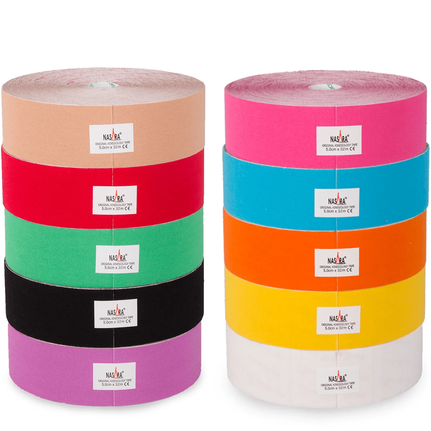 Kinesiotape Nasara Zwart 32 meter