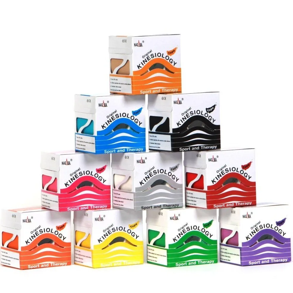 Kinesiotape Nasara Mixed colour 12 stuks
