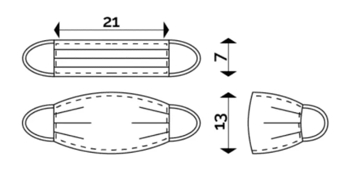 Kinder mondkapje stof Roze Unicorn