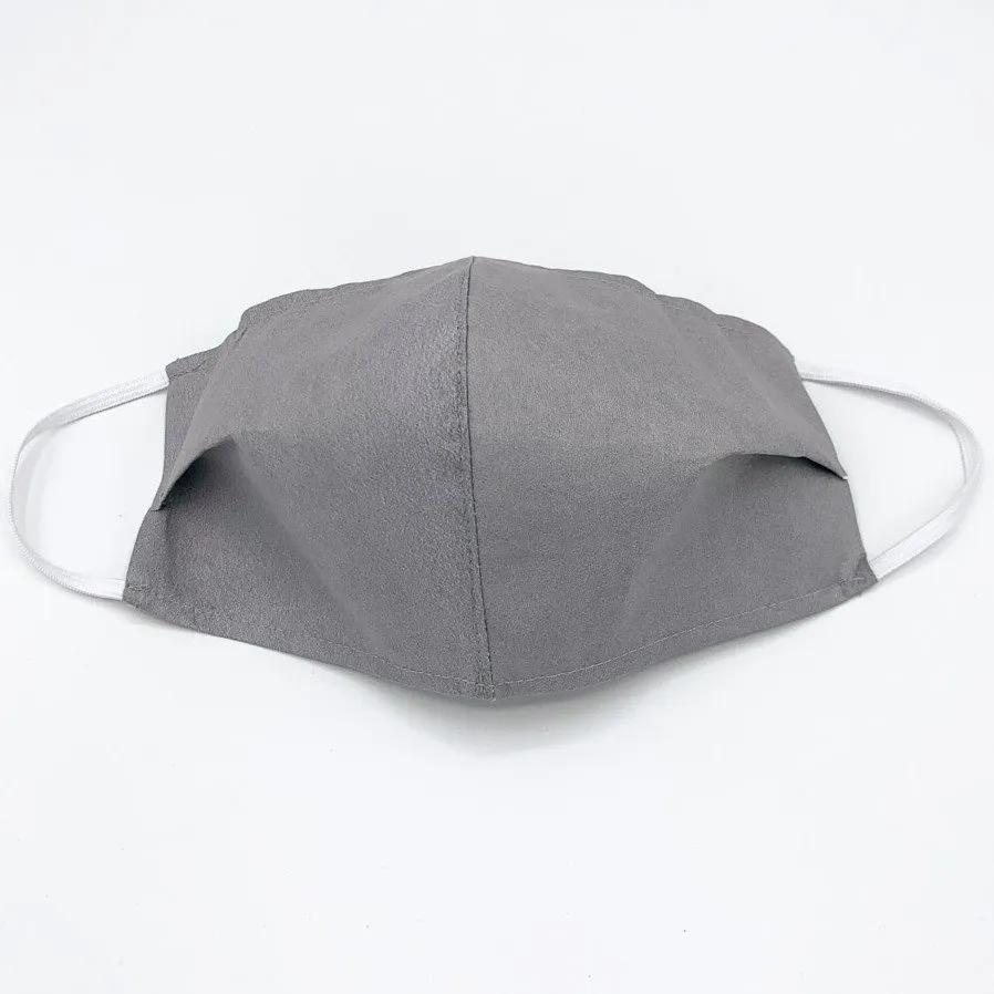 Wasbaar mondkapje stof Grijs - Large