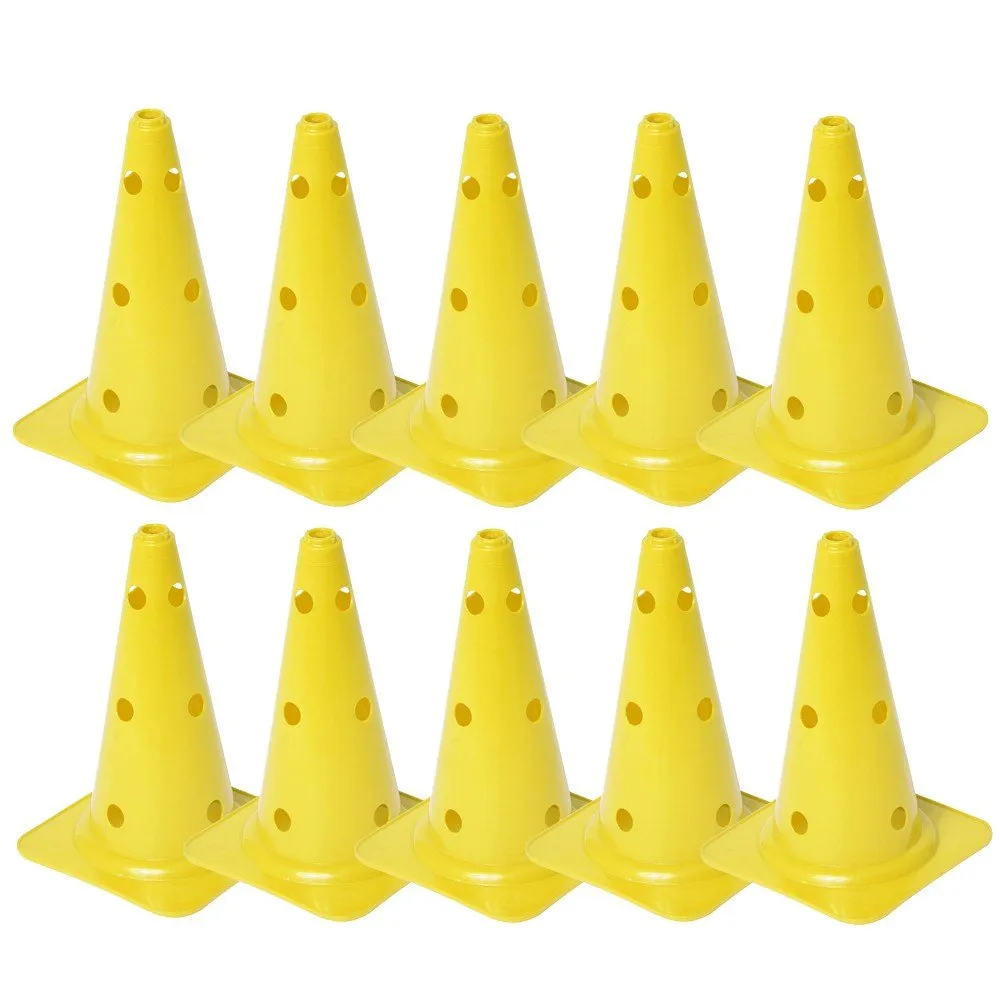 Multifunctionele pion 40 cm 10 stuks Geel Cawila