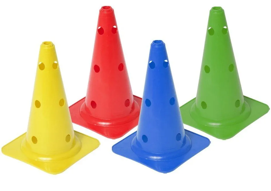 Multifunctionele pion 40 cm 10 stuks Geel Cawila