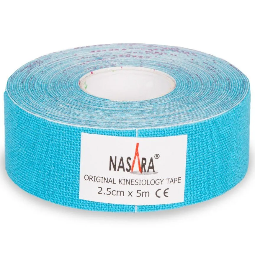Nasara kinesiotape Blauw 2,5 cm