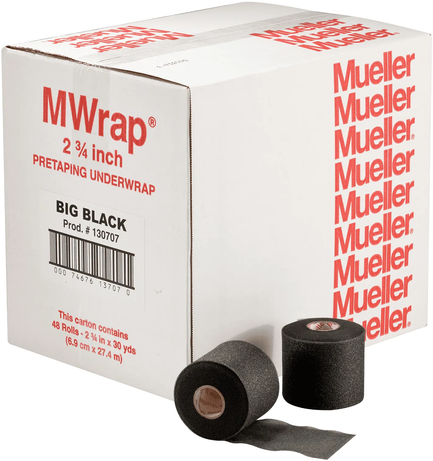 Underwrap tape Zwart Mueller
