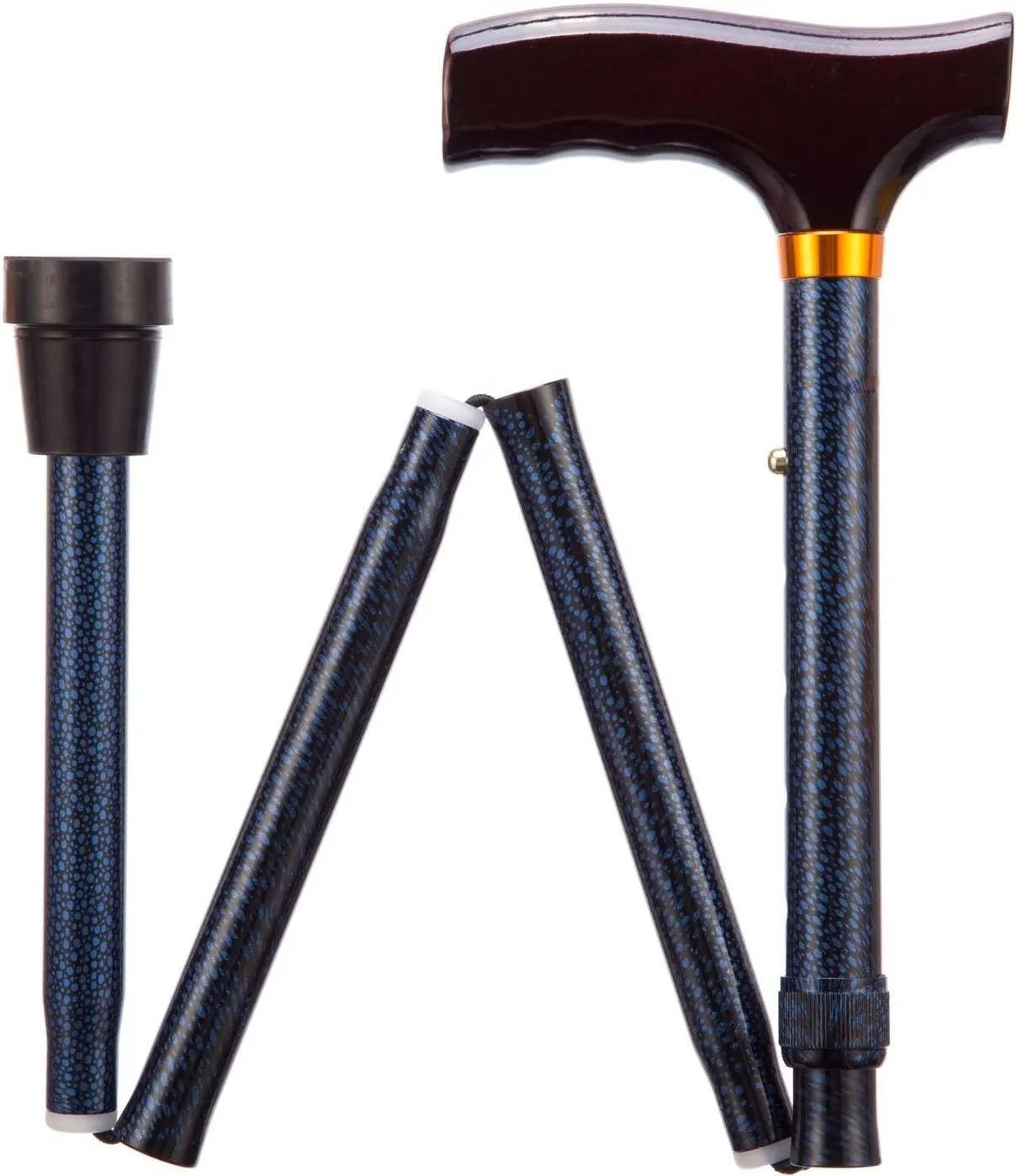 Opvouwbare wandelstok Lang Blue Ice