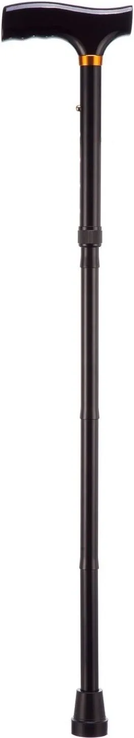 Opvouwbare wandelstok Zwart Kort