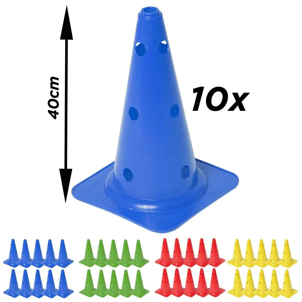 Multifunctionele pion 40 cm 10 stuks Geel Cawila