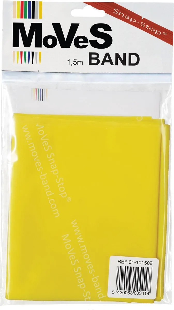 Resistance band set 1,5m Licht 10 stuks Moves