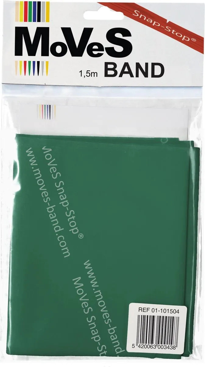 Resistance band set 1,5m Zwaar 10 stuks Moves