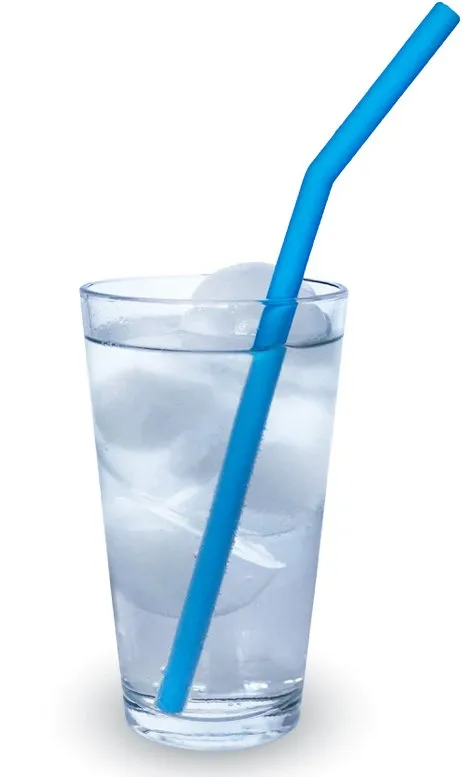 Herbruikbare siliconen rietjes set