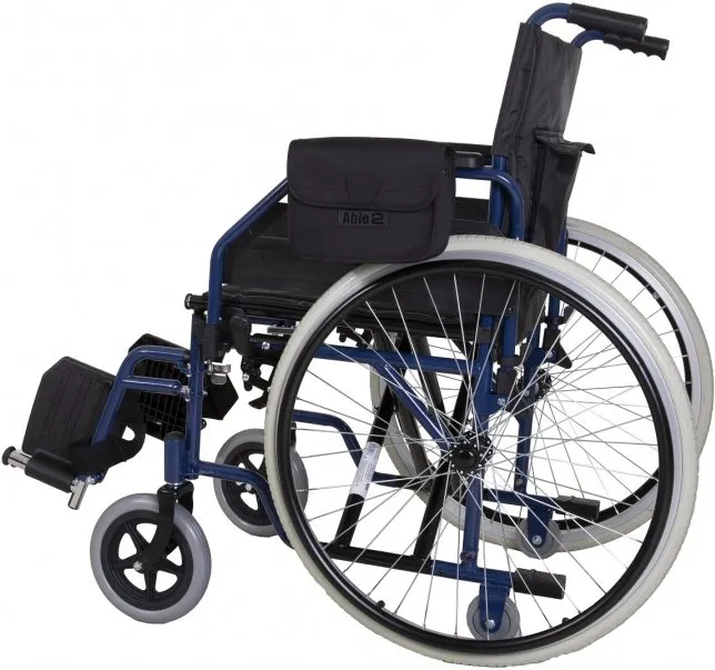 Rolstoel met armleuningtas