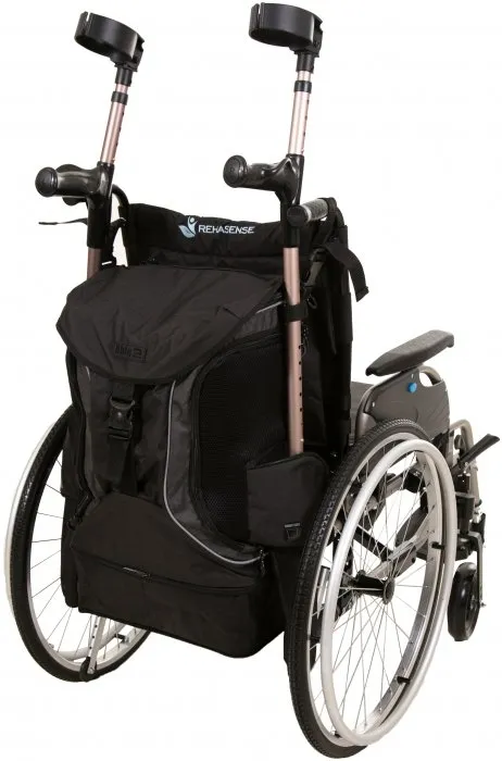 rolstoeltas achter torba go zwart