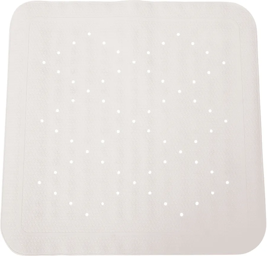 Rubberen douchemat Wit 53 x 53 cm