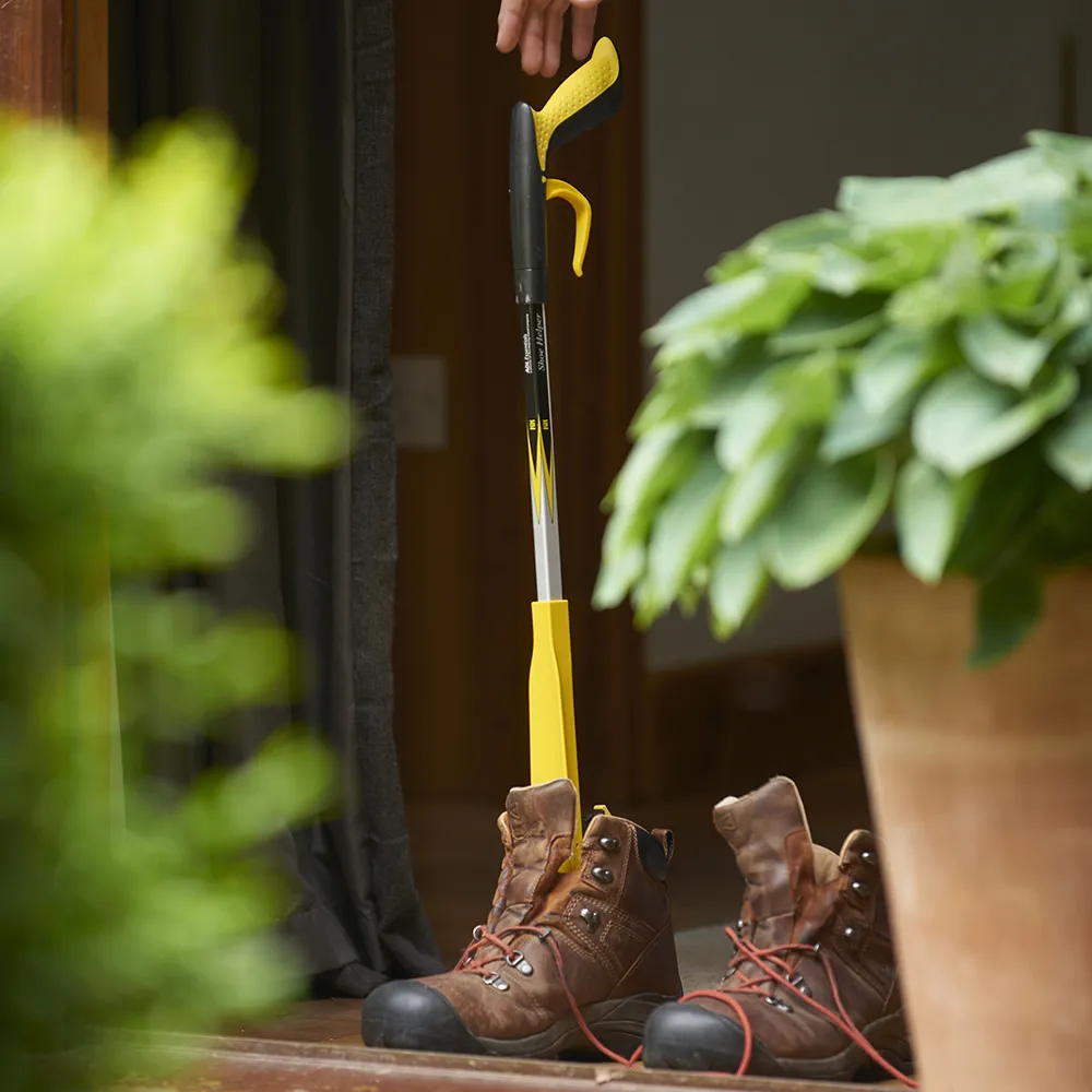 schoen aantrekhulp buiten